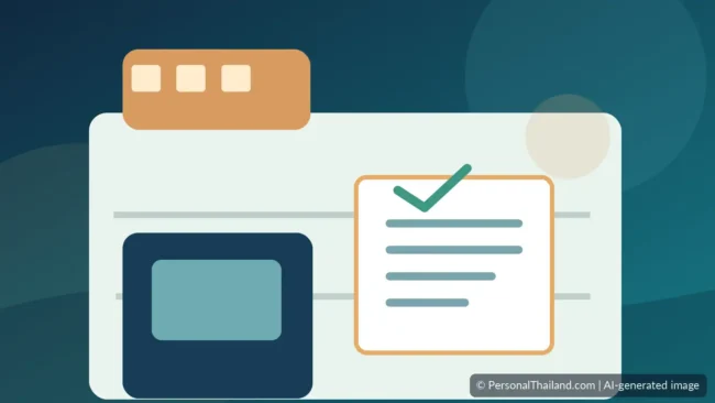 Hotel Complaints in Thailand: Refunds, Evidence and Consumer Help (illustration) Editorial illustration of a hotel reception desk and written complaint documents in Thailand, AI-generated image
