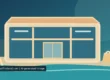 AI-created illustration of a glass-fronted shopping building beside a beach and sea with a shopping bag in the foreground, not a depiction of the actual Central Pattaya building