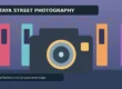 AI-created illustration of a camera in front of colourful neon-style signs, under the heading 'Pattaya Street Photography'