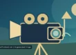 AI-created illustration of a vintage reel film camera on a tripod against a stylised landscape, symbolising film production rather than a real set or permit