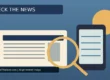AI-created illustration of a newspaper and a smartphone examined with a magnifying glass, under the heading 'Check the News'
