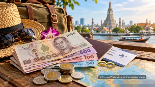 Travel documents and wedding rings laid out for a couple planning a ceremony overseas from Thailand