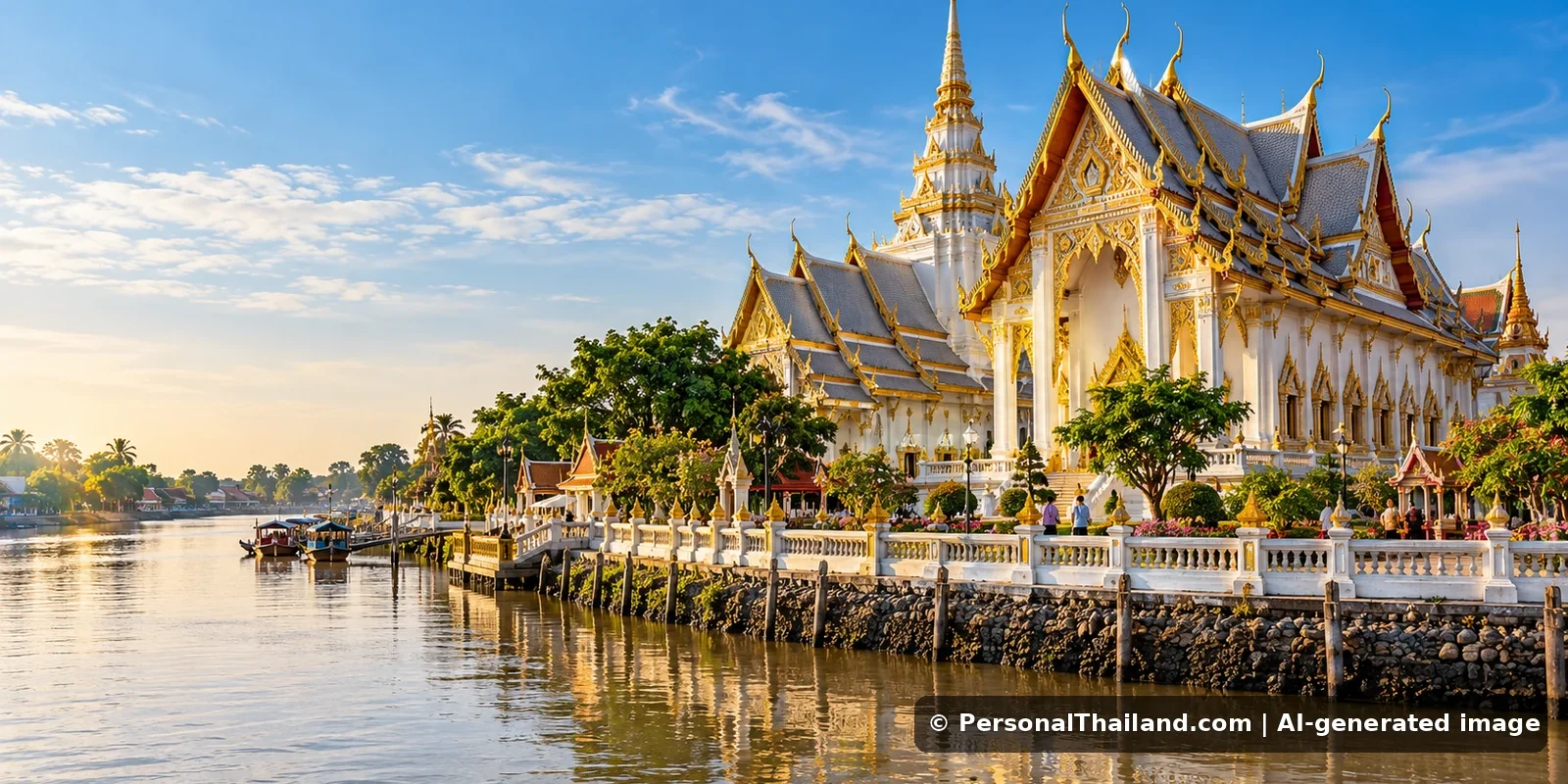 AI-generated conceptual travel illustration for Chachoengsao, Thailand