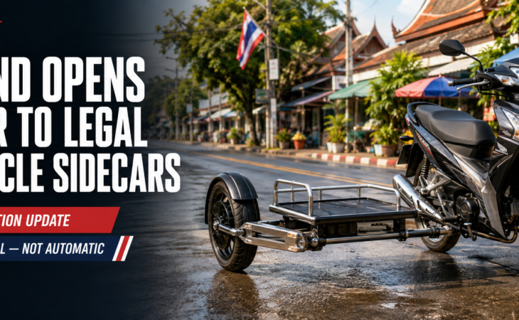 Thailand Motorcycle Sidecar Registration: 2026 Rules Explained